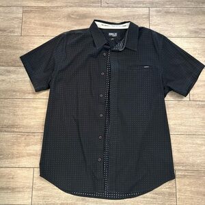 Size large Active Ride shop casual button down black.